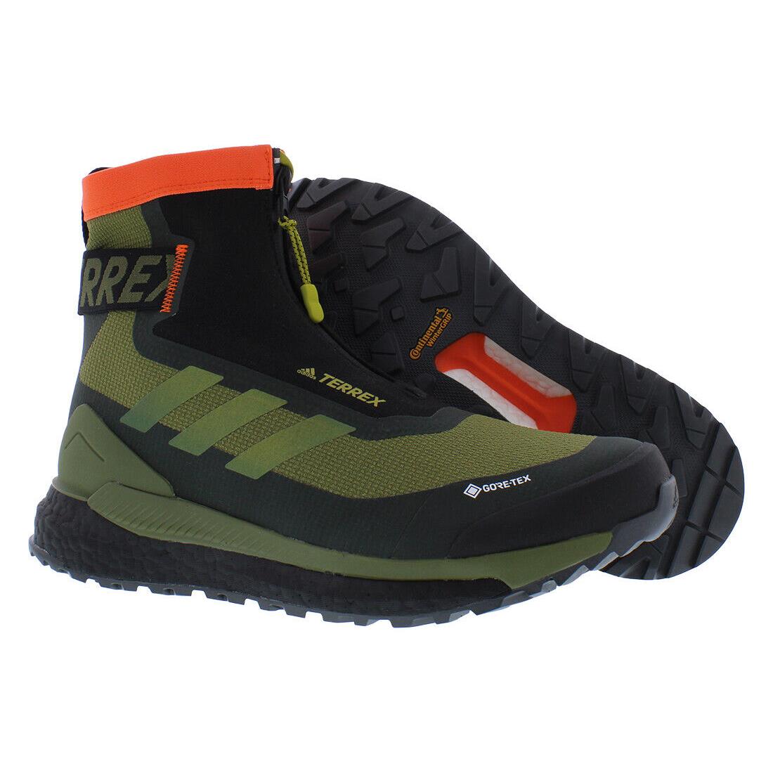 Adidas Terrex Free Hiker Cold Rdy Mens Shoes - Focus Olive/Pulse Olive/Impact Orange, Main: Green