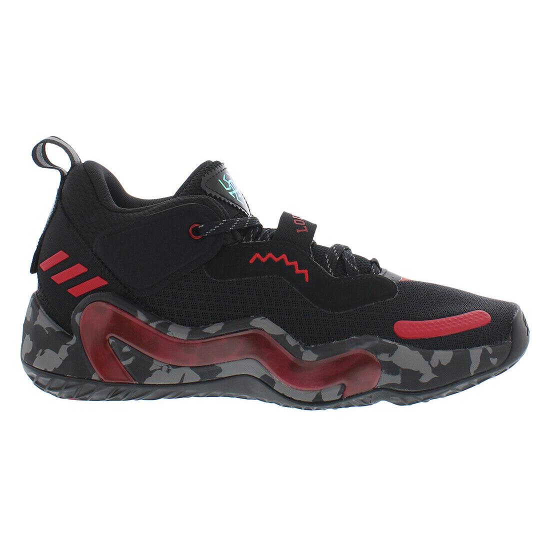 Adidas Sm D.o.n. Issue 3 Unisex Shoes Size 14 Color: Black/red - Black/Red