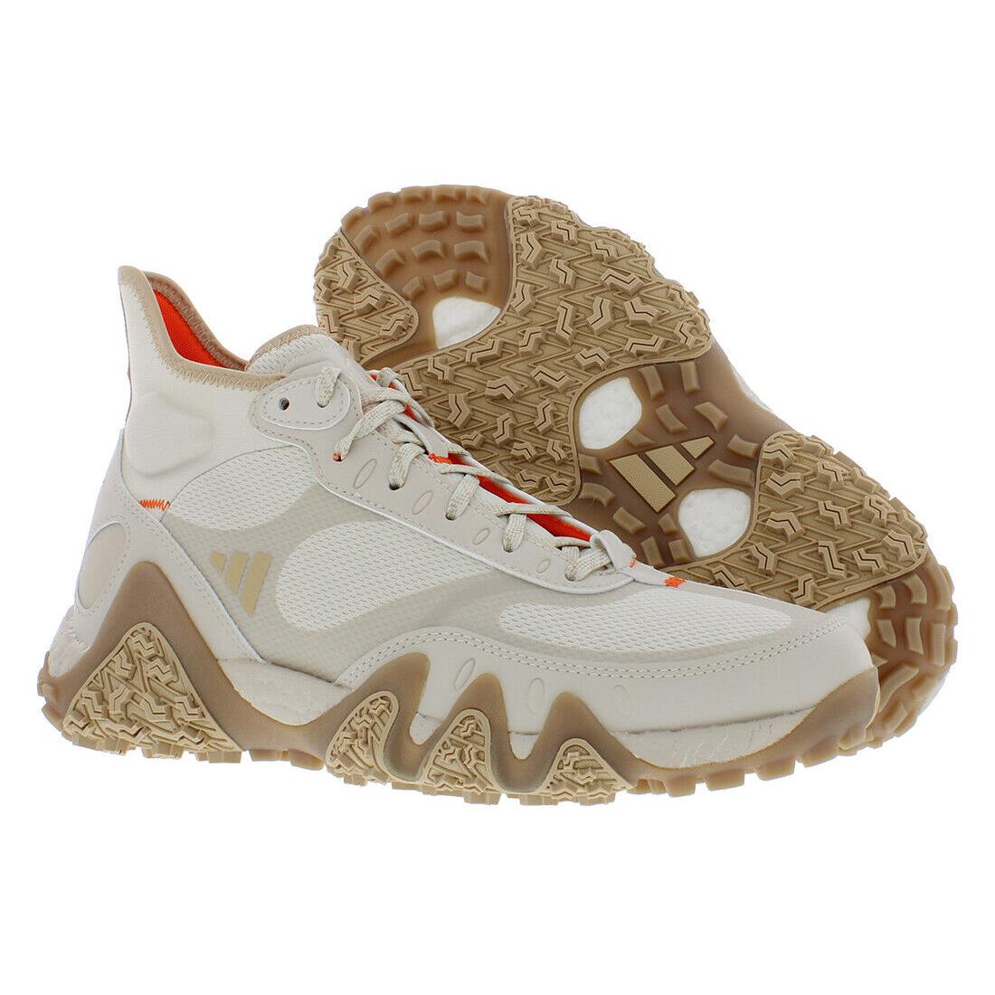 Adidas Adicross Hi Unisex Shoes Size 8.5 Color: Aluminium/magic Beige/impact - Aluminium/Magic Beige/Impact Orange, Main: Off-White