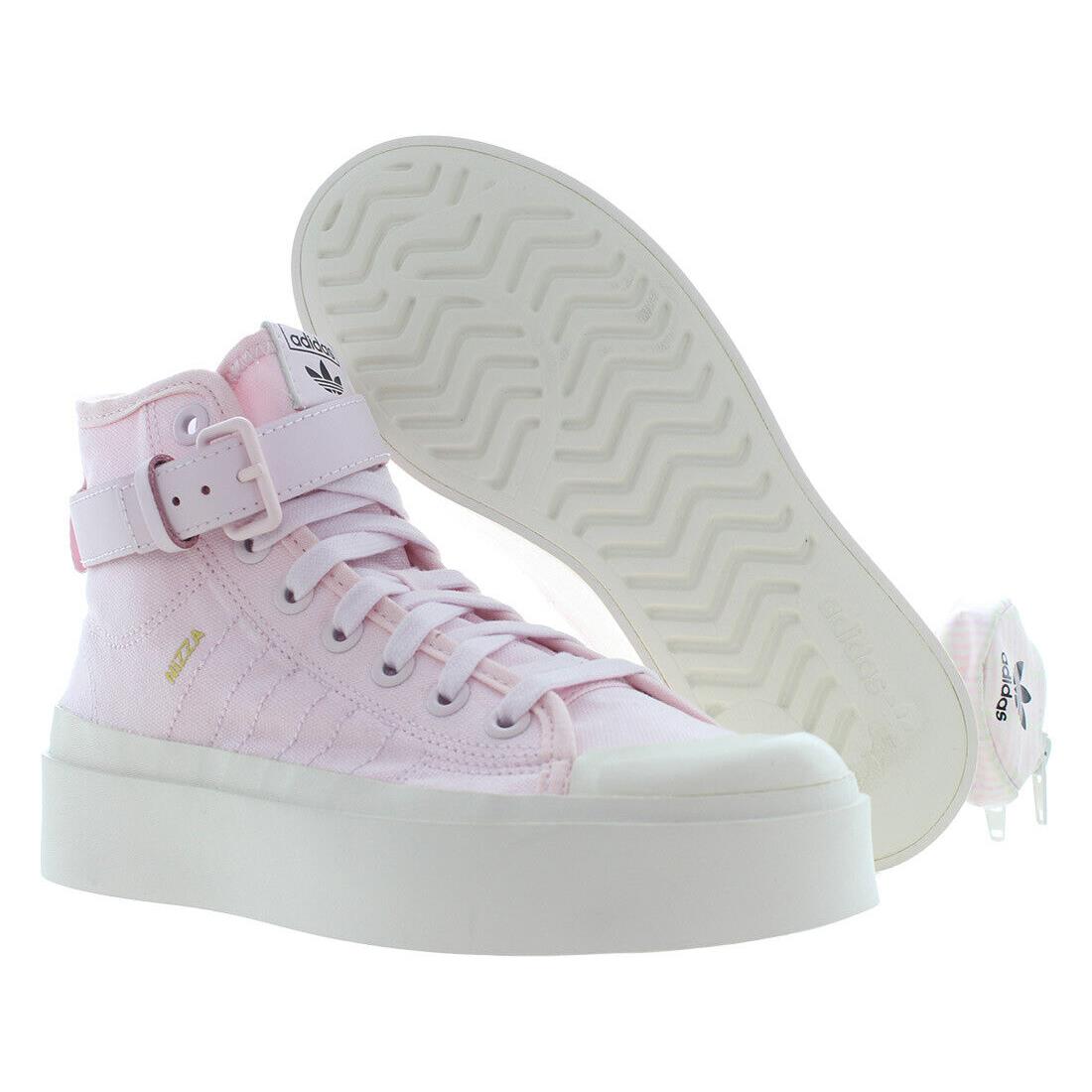 Adidas Nizza Bonega Mid Womens Shoes Size 9 Color: Almost Pink/almost Pink/off - Almost Pink/Almost Pink/Off White, Main: Pink