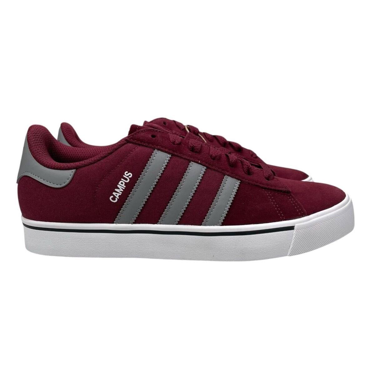 Adidas Campus Vulc Shadow Red Grey White Shoes IF9286 Men`s Size 9 - Red