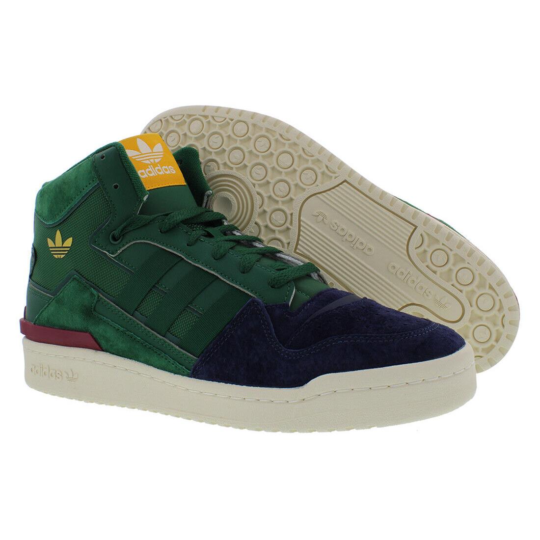 Adidas Forum Exhibit Mid 2 Mens Shoes Size 8 Color: Shadow Navy/dark - Shadow Navy/Dark Green/Team Collegiate Burgundy, Main: Green