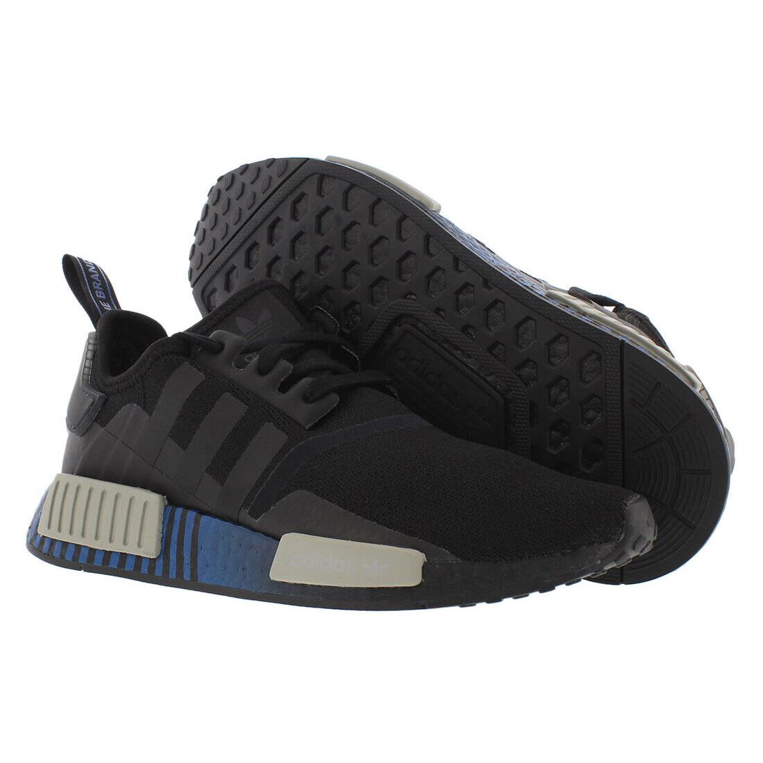 Adidas NMD_R1 Mens Shoes Size 7 Color: Core Black/metal Grey/lush Blue