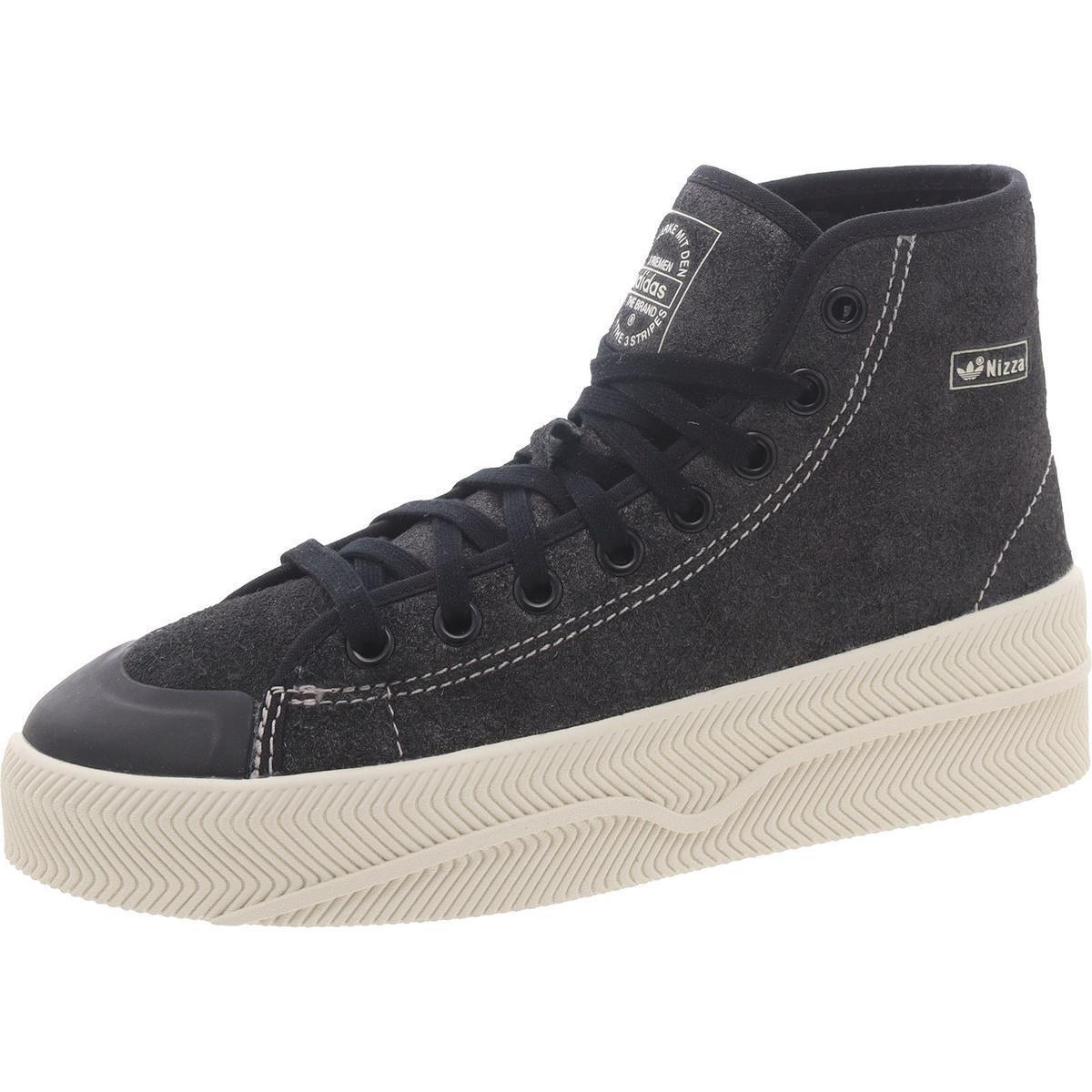 Adidas Originals Mens Nizza 2 Black High-top Sneakers 8 Medium D Bhfo 7162