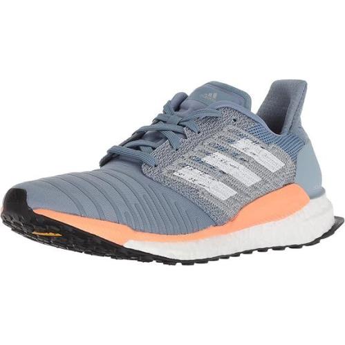 Adidas Solar Boost Women`s Running Shoes US 8.5M/ UK 7/ EU 40.7 - Raw Grey/White/Chalk Coral