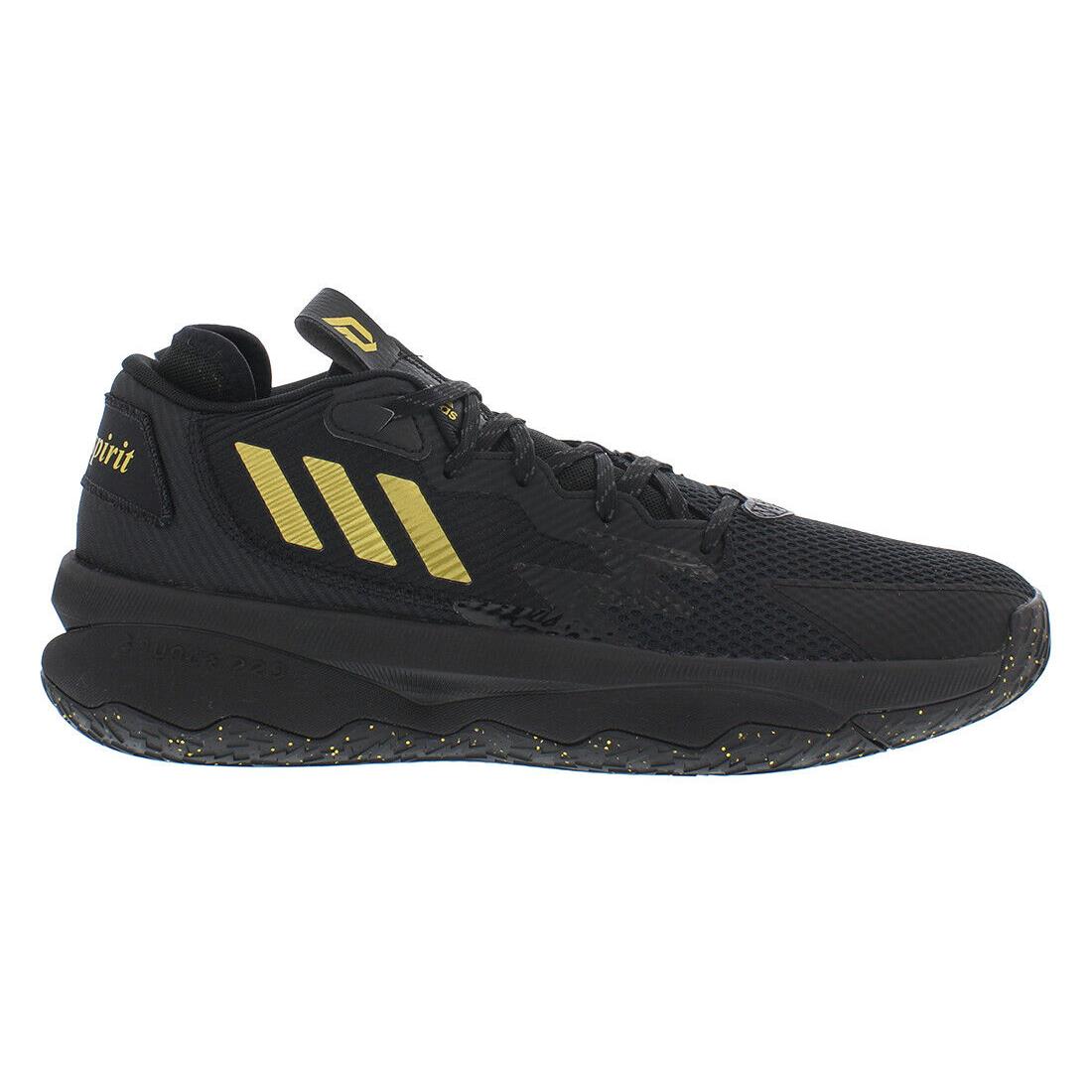 Adidas Dame 8 Unisex Shoes Size 5 Color: Black/gold - Black/Gold