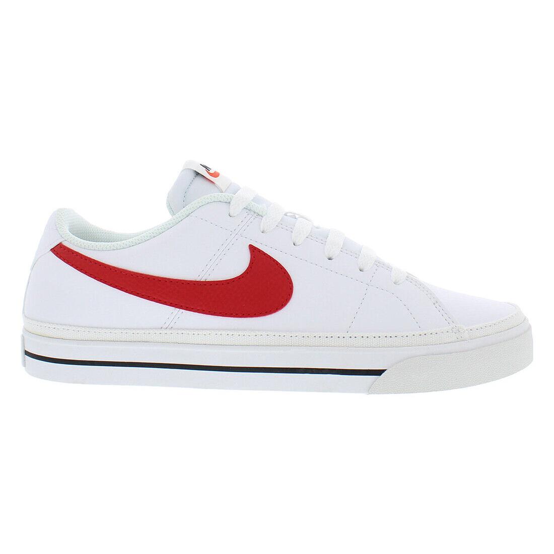 Nike Court Legacy NN Unisex Shoes Size 13 Color: White/university Red/black - White