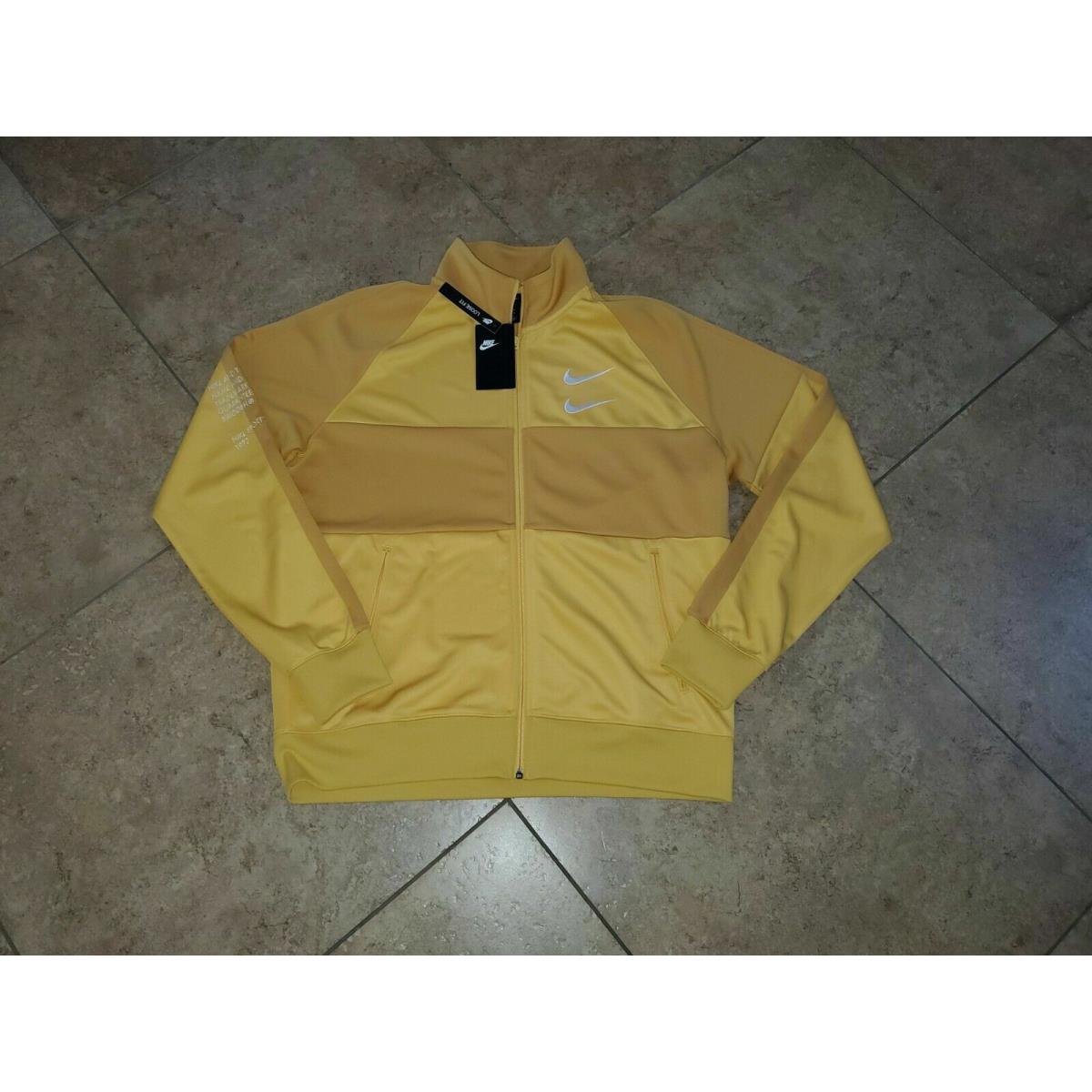 Men`s Nike Sportswear Swoosh Jacket L Yellow Training Casual Rare