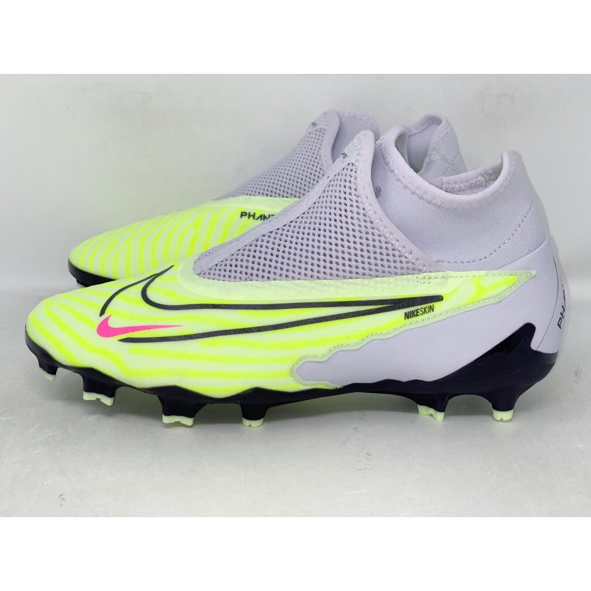 Nike Phantom GX Pro DF FG Gray Volt Soccer Cleat Size 5 / 6.5W DD9465-705