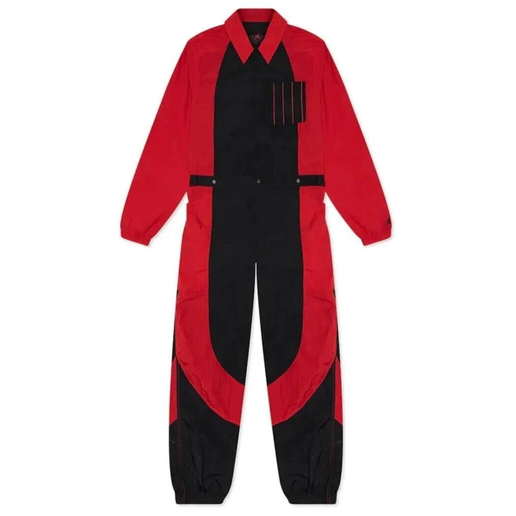 Jordan Essentials Full Length Women s Suit Red/black DJ2628-636 Sz 2X New