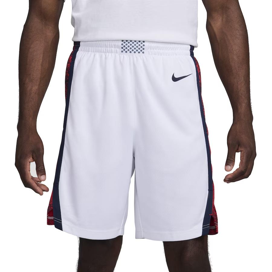 Team Usa Basketball Nike 2024 Olympics Swingman Shorts Dream Team Paris White XL