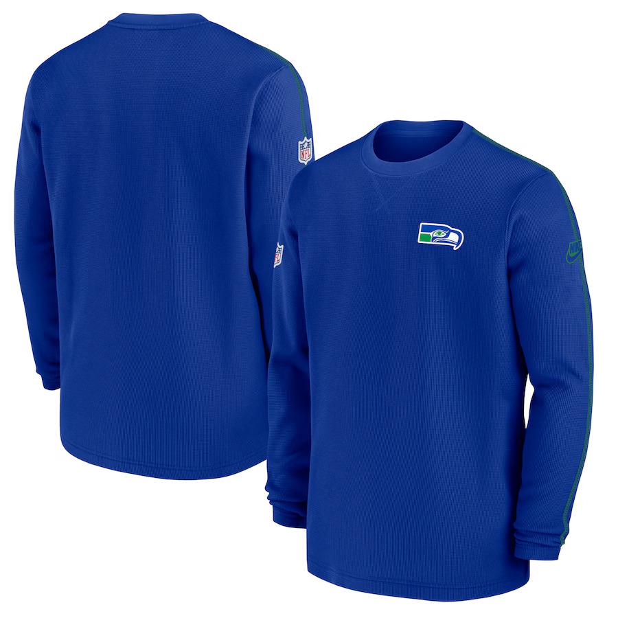 Nike Seattle Seahawks Alternate Logo Coach Long Sleeve Top - 2XL A064