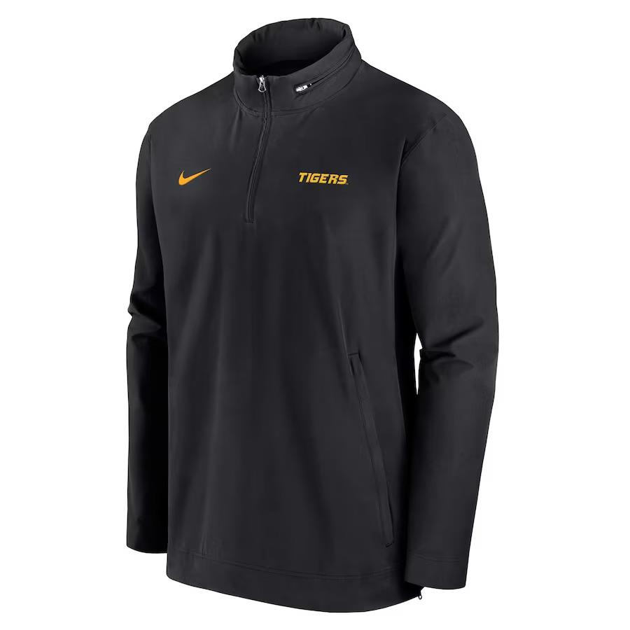 Nike Missouri Tigers 2024 Sideline Coach Quarter-zip Hoodie Jacket - XL A027