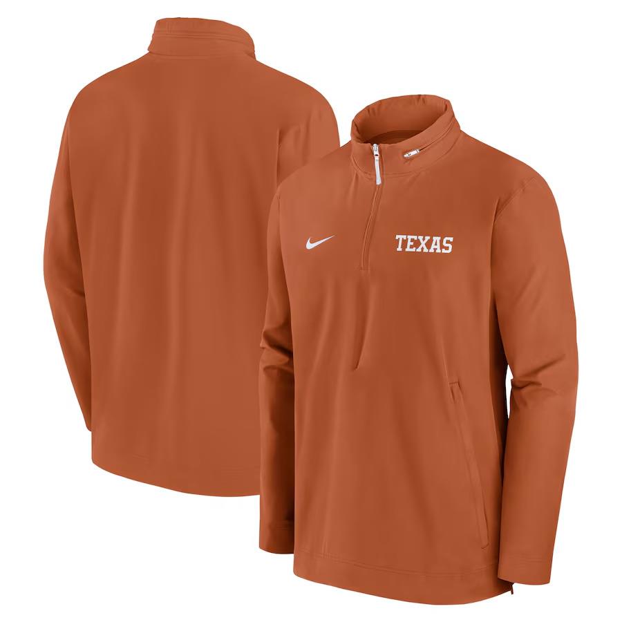 Nike Texas Longhorns Sideline Coaches Quarter-zip Jacket - XL A030