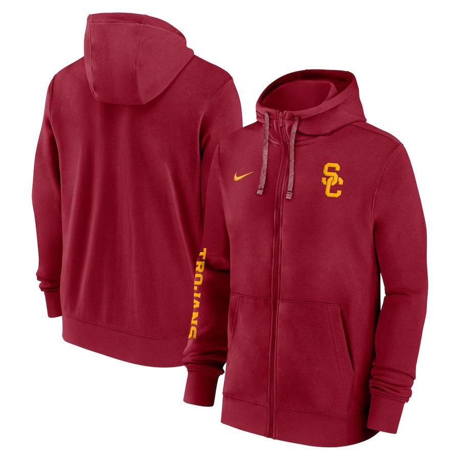 Nike Usc Trojans 2024 Sideline Full-zip Hoodie - M A047