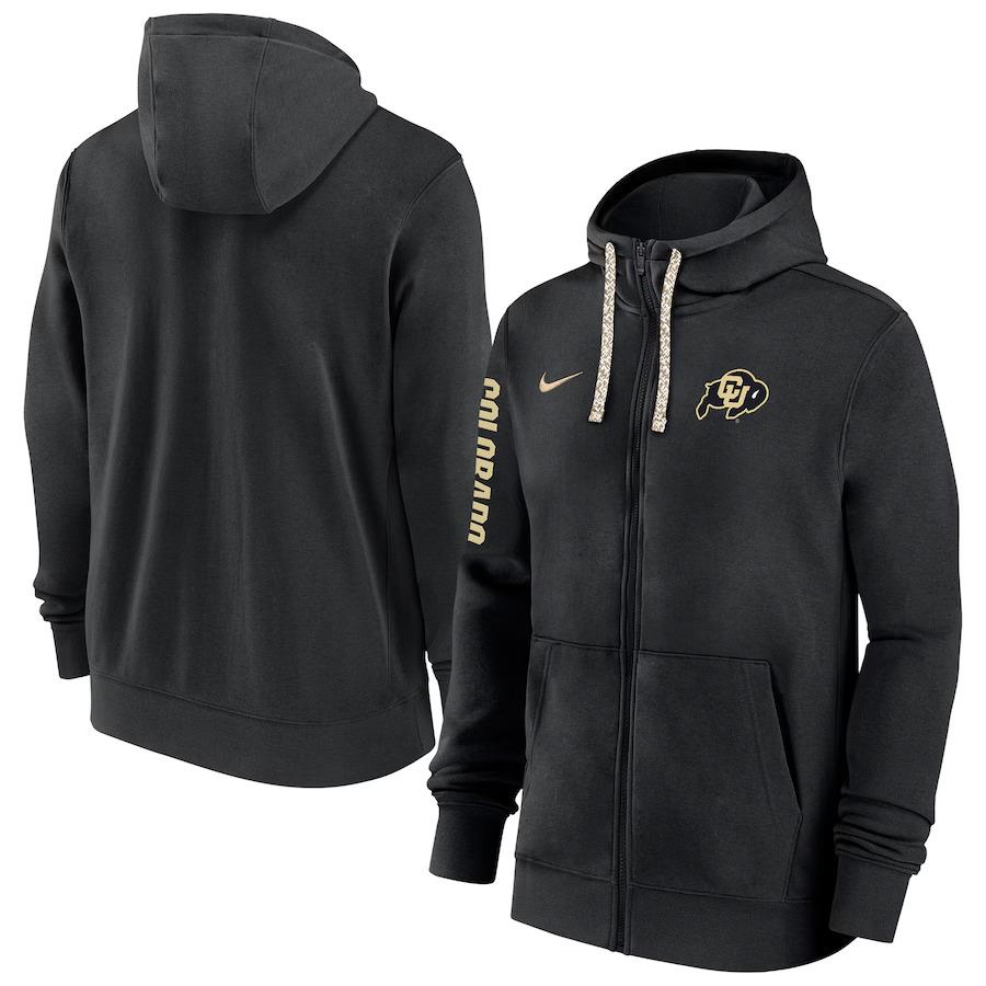 Nike Colorado Buffaloes 2024/25 Sideline Club Fleece Full-zip Hoodie - M A117