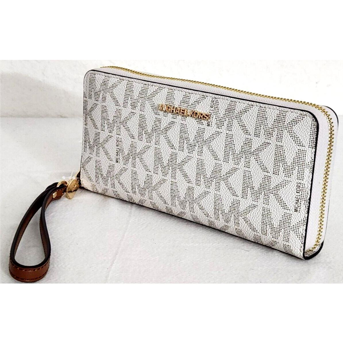 Michael Kors Jet Set Vanilla Logo Gathered Tote Bag+/or Matching Wallet Wallet