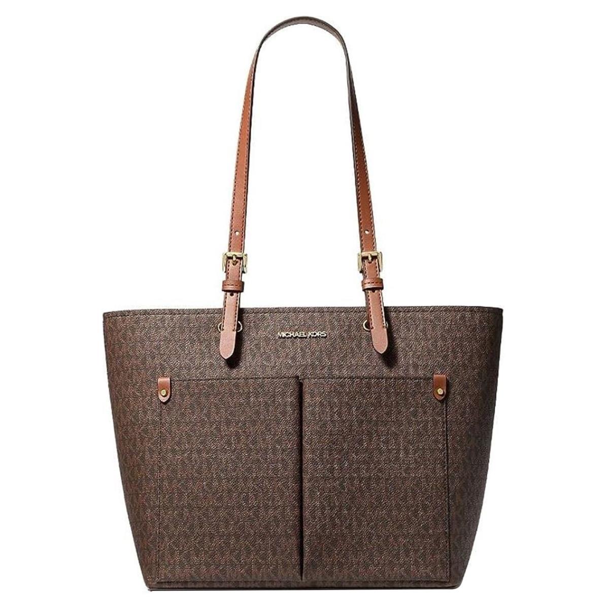 Michael Kors Womens Jet Set Travel Medium Double Pocket Tote Non-leather Vegan