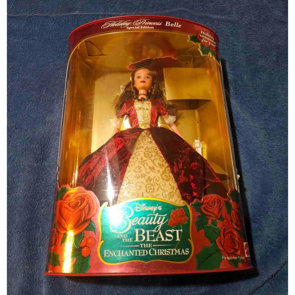 1997 Holiday Princess Belle Beauty The Beast Barbie Doll- Special Edition