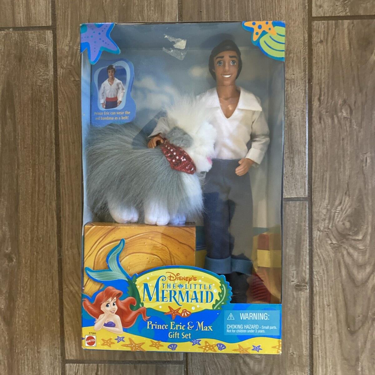 Vintage Disney The Little Mermaid Prince Eric Max Gift Set Doll 1997