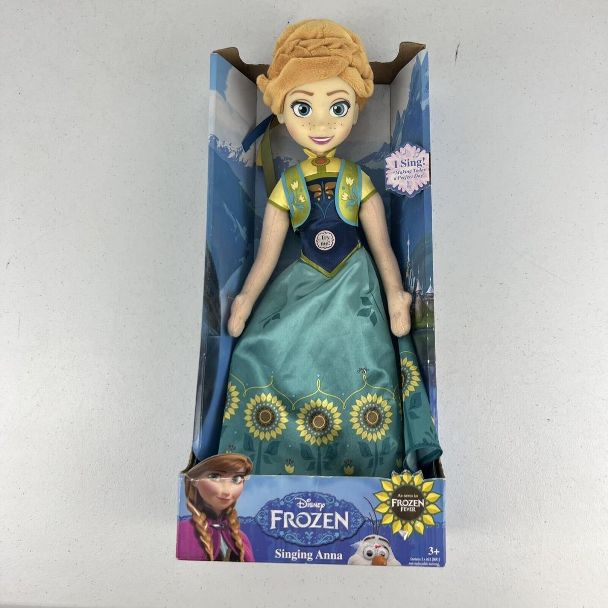 Frozen Fever Singing Princess Anna Disney Just Play Doll Ultra Rare