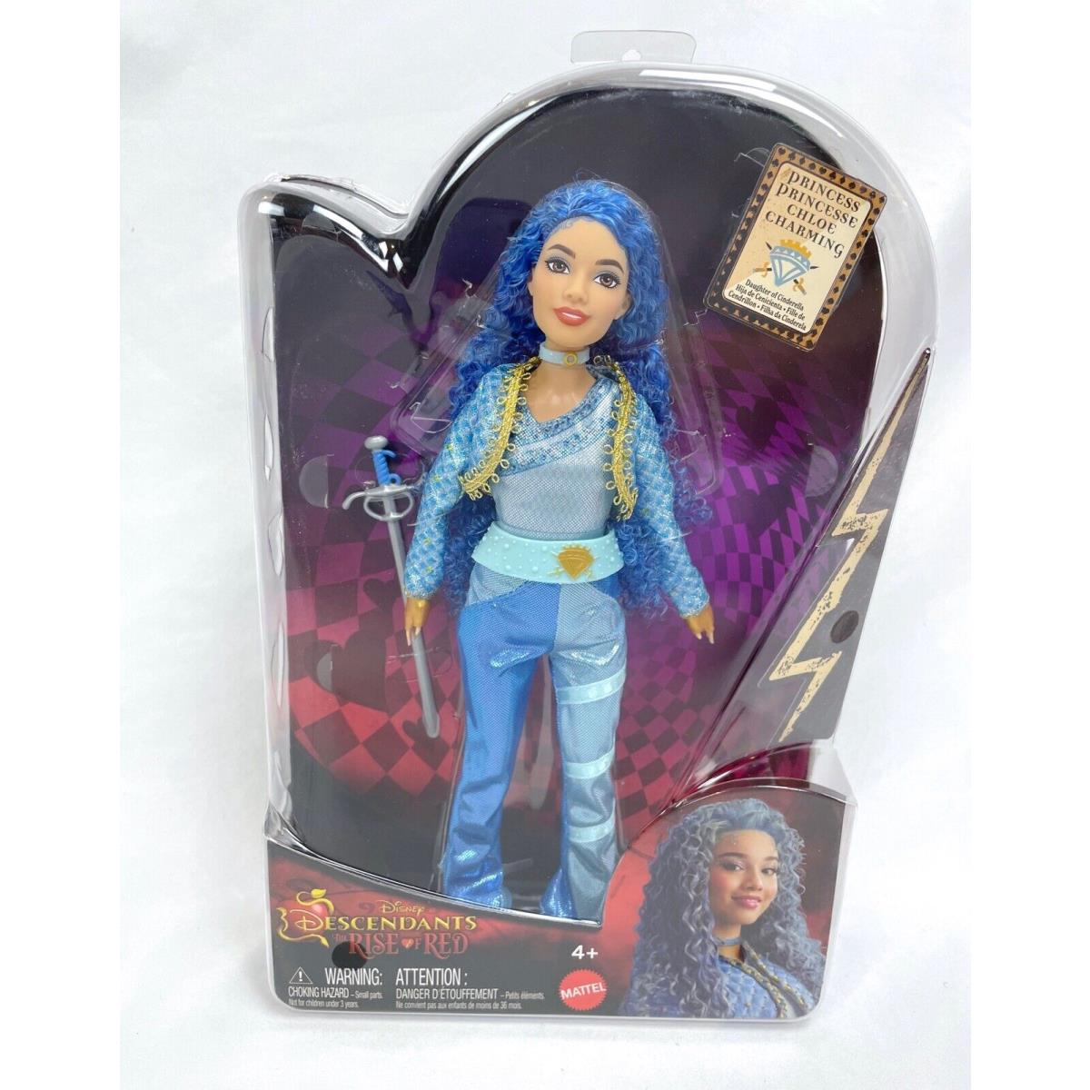 Disney Descendants Rise of Red Princess Chloe Charming Doll Mattel Blue