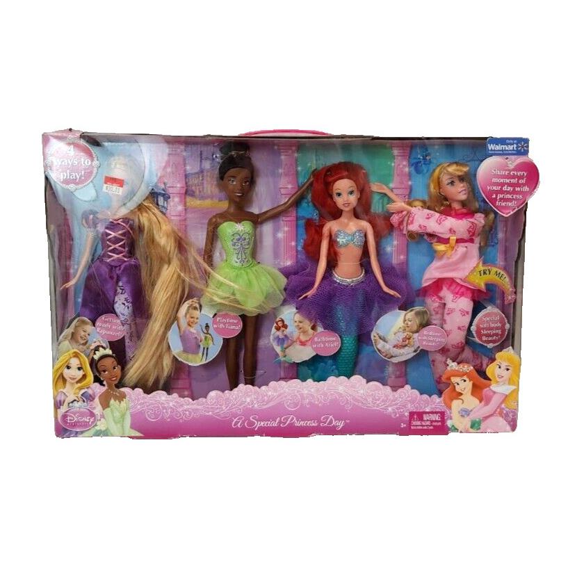 Disney Princess A Special Princess Day Doll Set Toys Rare Ariel Tiana