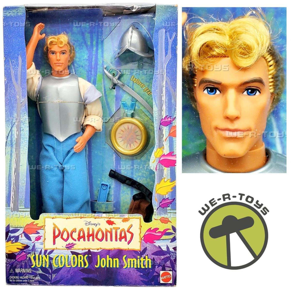 Sun Colors John Smith Doll From Disney`s Pocahontas 1995 Mattel 13329