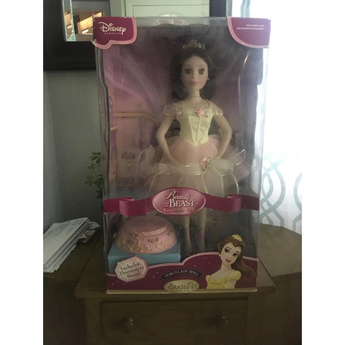 Disney Beauty and The Beast Princess Belle Porcelain Doll Ballerina