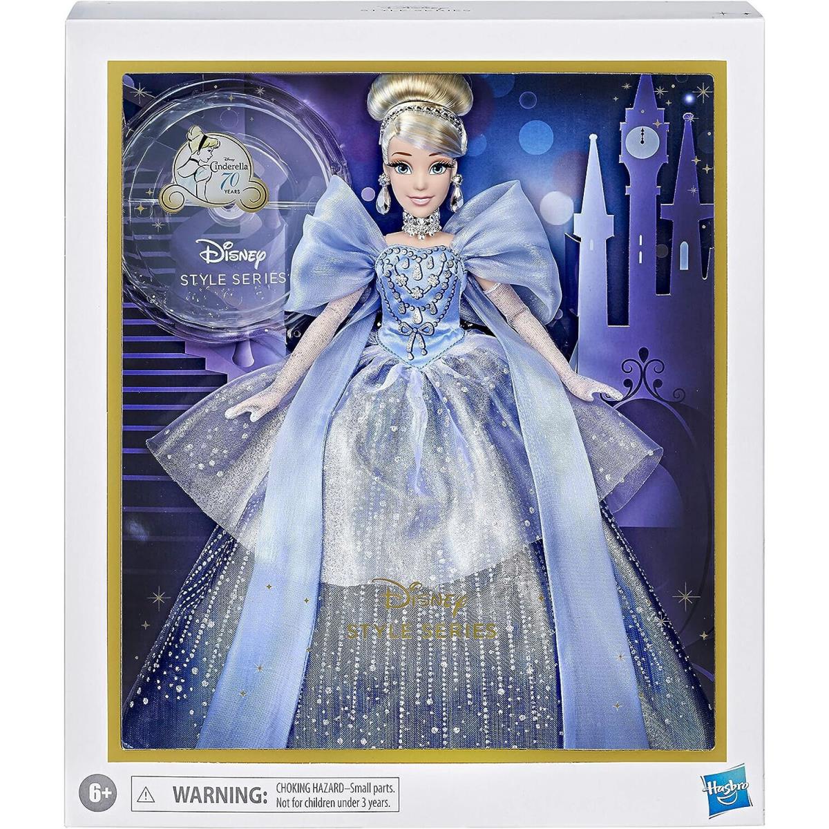 Cinderella Doll Disney Style Series 70th Anniversary Hasbro Sparkling Blue Dress