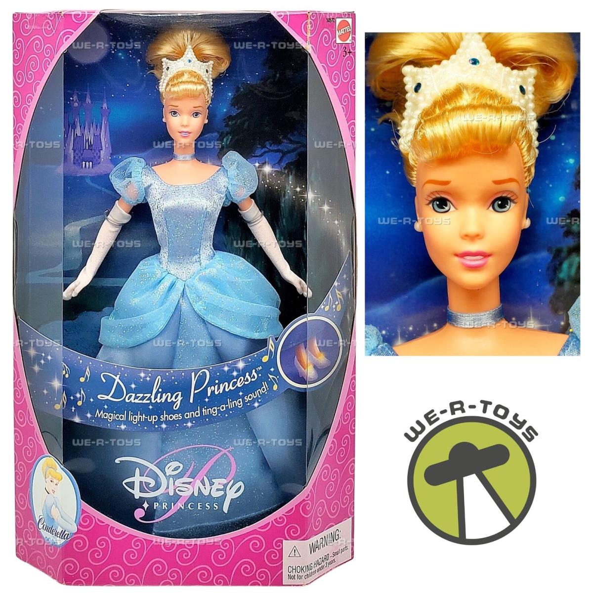 Disney Dazzling Princess Cinderella Doll Magical Light-up Shoes and Sound 2000