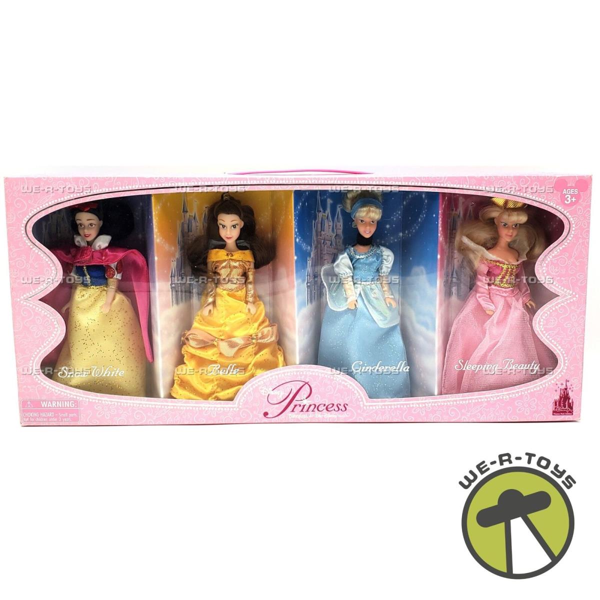 Disney Princess Doll Set of 4 Snow White Belle Cinderella and Sleeping Beauty