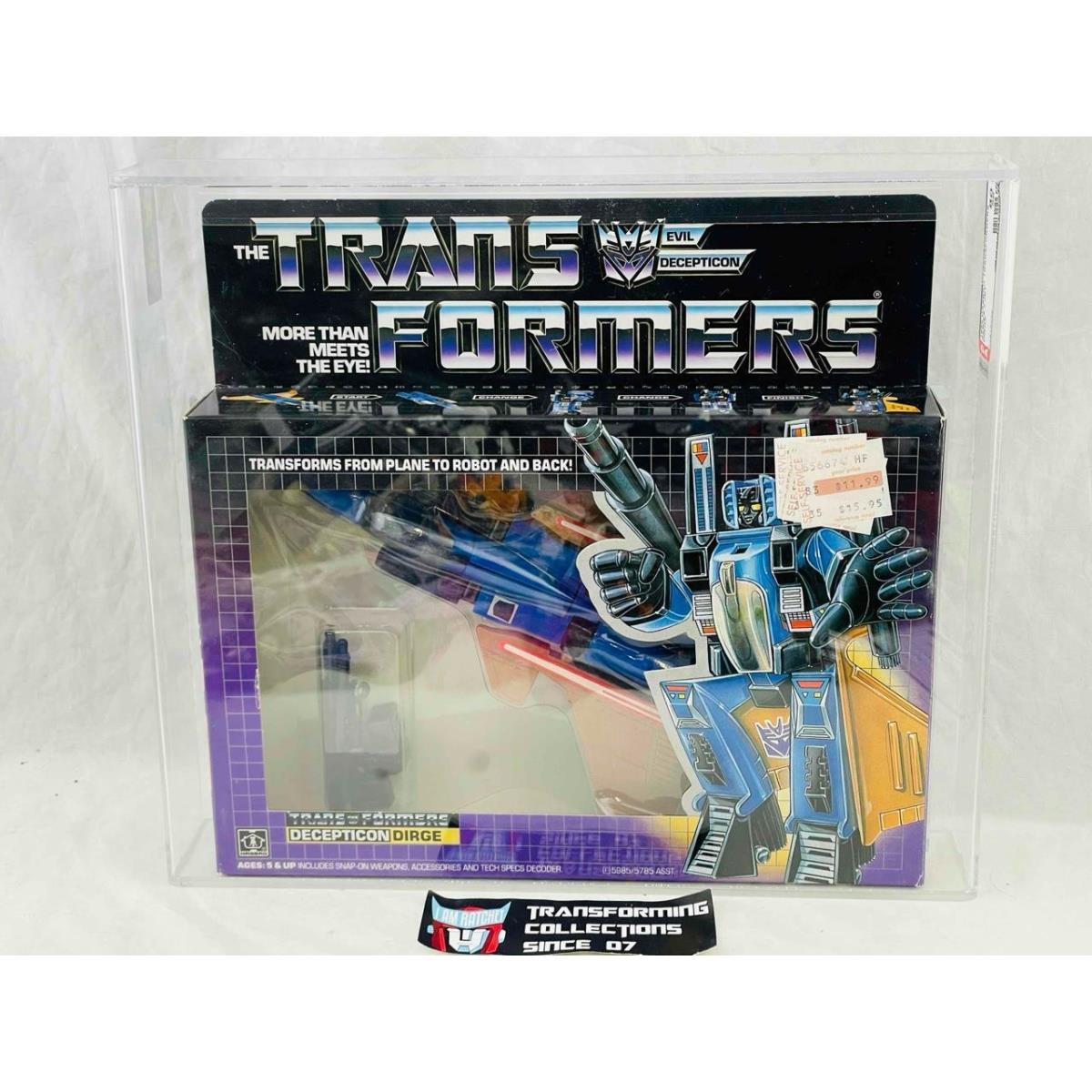 Transformers G1 Afa 80 Dirge Mosc Mib 80/85/90