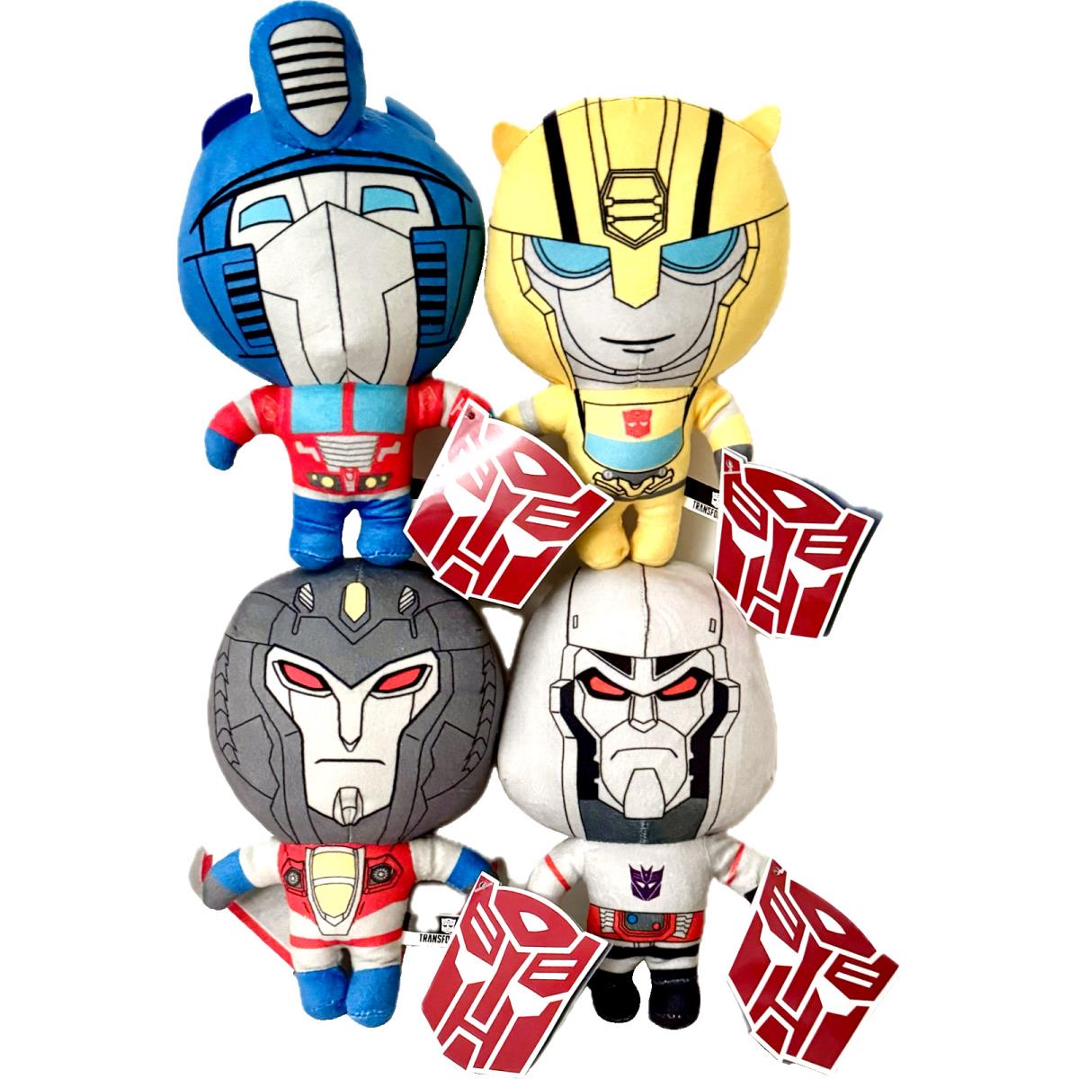 Transformers Full Set Optimus Prime Bumblebee Megatron Starscream 7 Plush