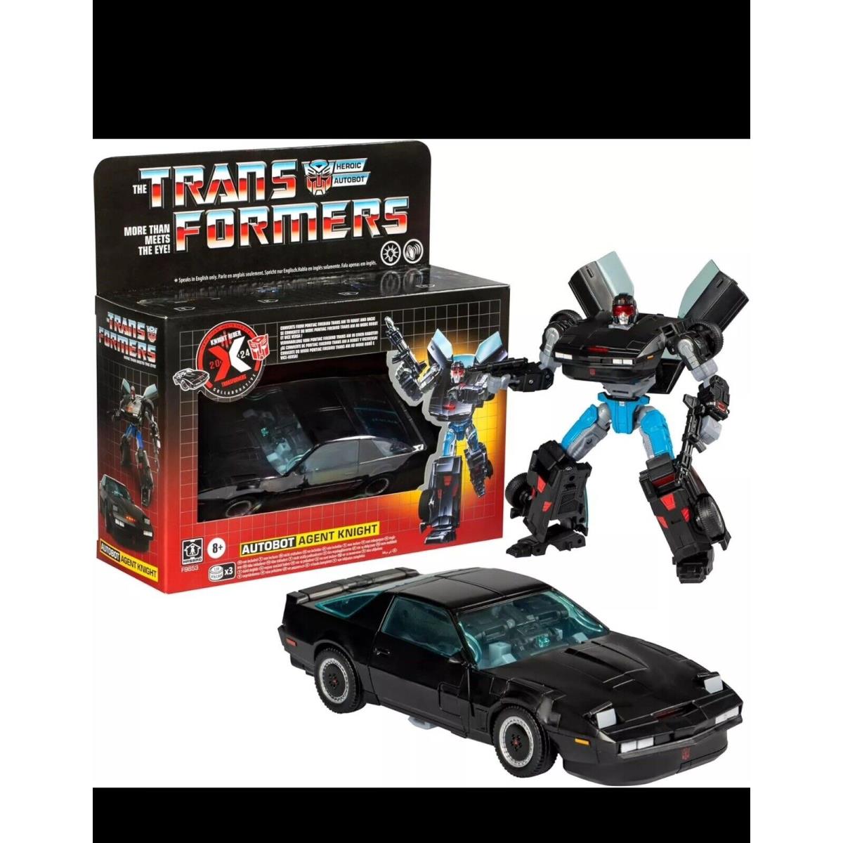 Transformers Collaborative x Knight Rider Autobot Agent Knight Action Figure