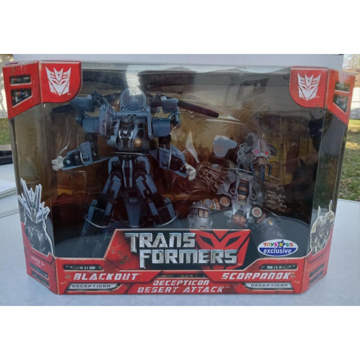 Transformers 2007: Decepticon Desert Attack Blackout and Scorponok Tru Exclusive