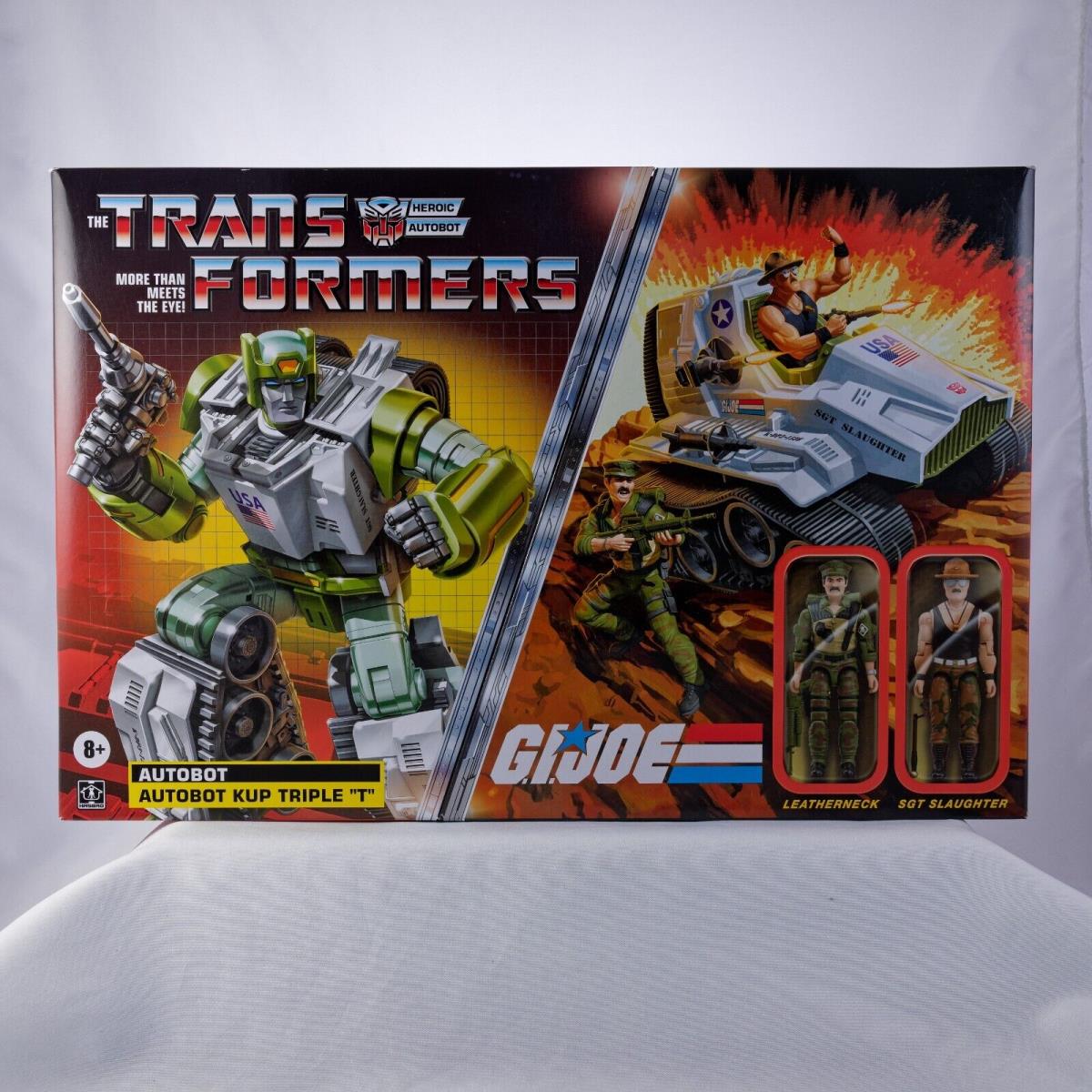 G.i. Joe x Transformers Kup Triple T with Sgt. Slaughter and Leatherneck Figures