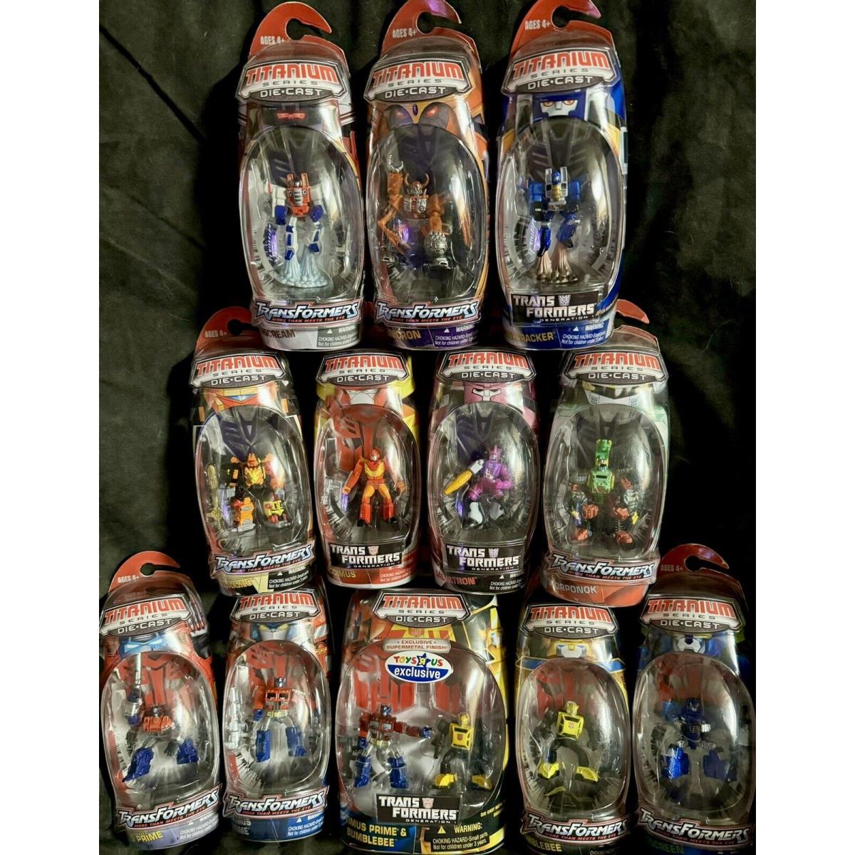 15x Complete 2006 Titanium 3 Generation 1 G1 Transformers Characters