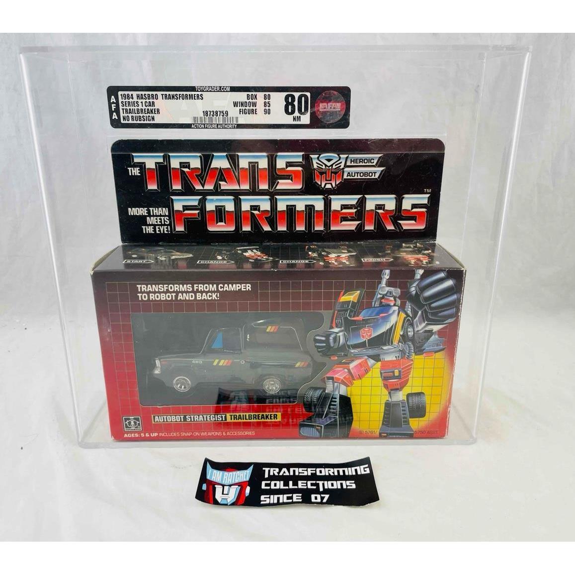 Transformers G1 Afa 80 Pre Rub Trailbreaker 80/85/90 Mosc Mib