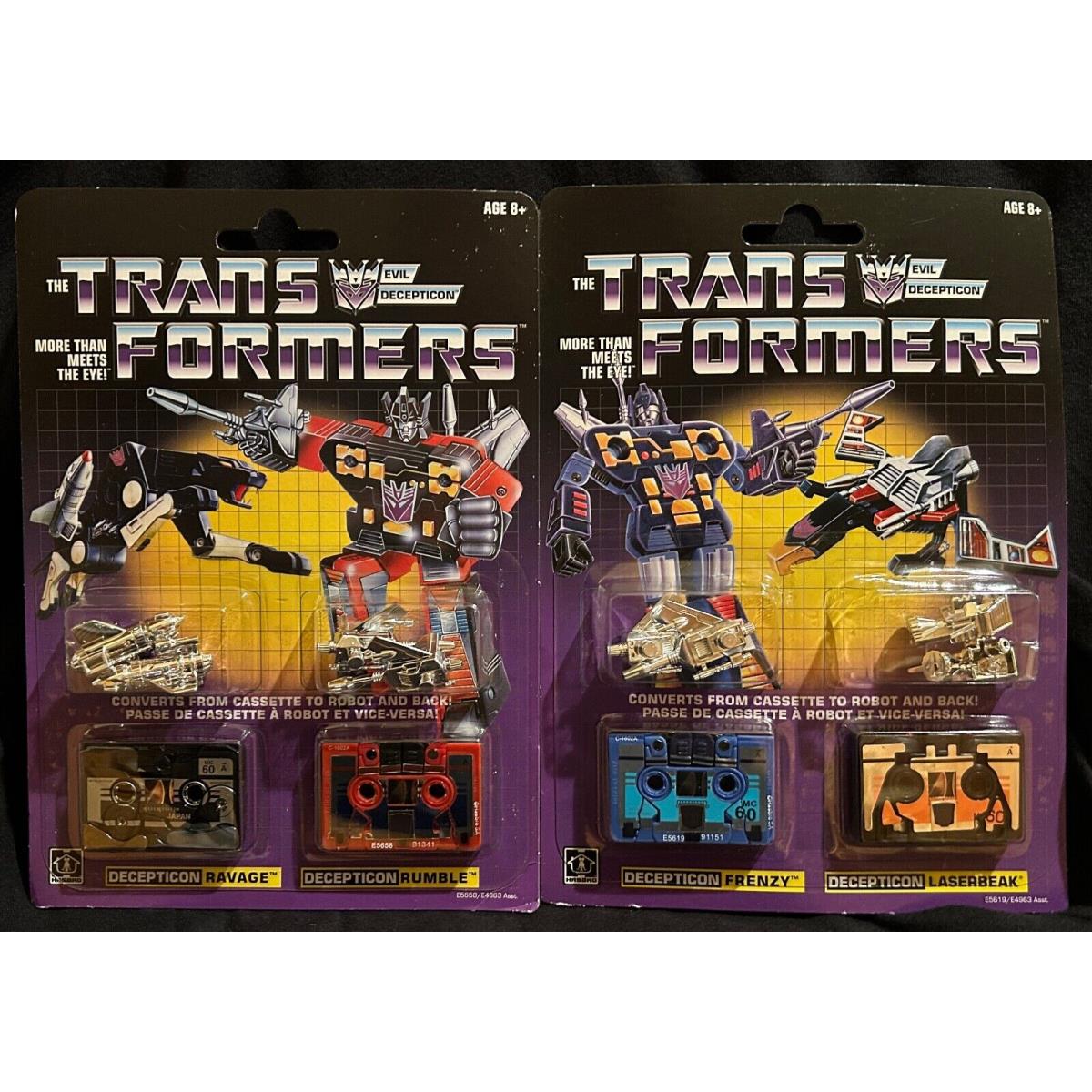 Transformers G1 Reissue Frenzy Laserbeak/ravage Rumble Walmart Exclusives