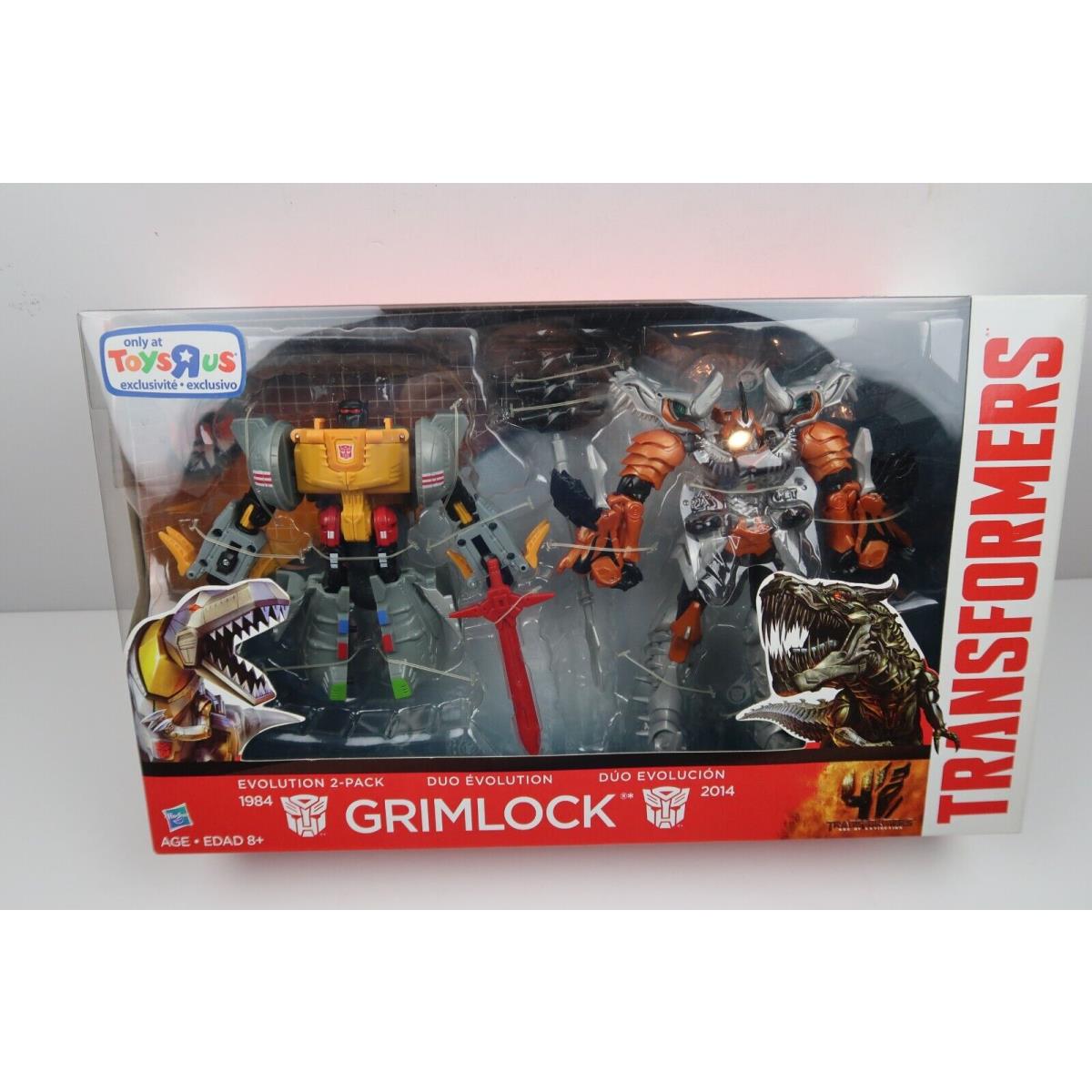 Transformers Age Of Extinction Grimlock Evolution 2 Pk Toys R Us Exclusive