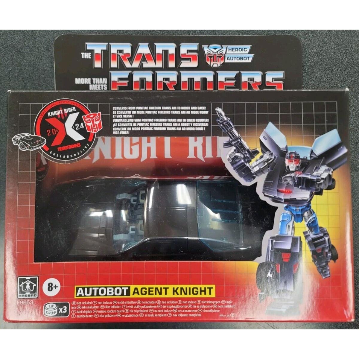 Hasbro Transformers Collaborative Knight Rider Deluxe Agent Knight 2024