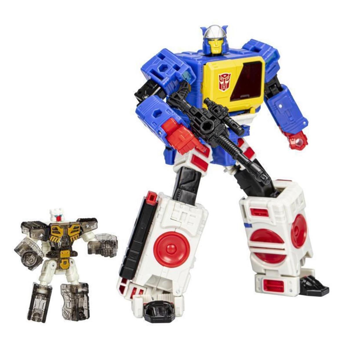 Transformers Legacy Evolution Action Figures Twincast and Autobot Rewind