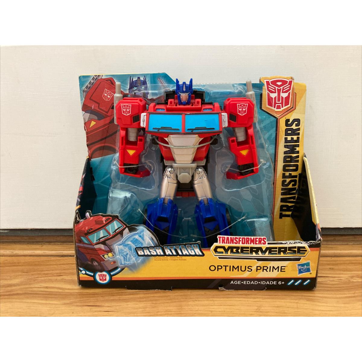 Transformers Cyberverse Optimus Prime Ultra Action Figure Bash Attack Hasbro