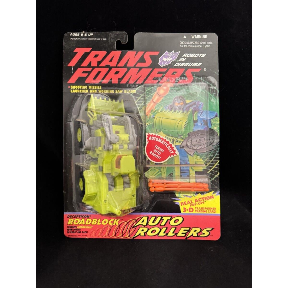 Transformers Roadblock G2 Auto Rollers Decepticon 1995