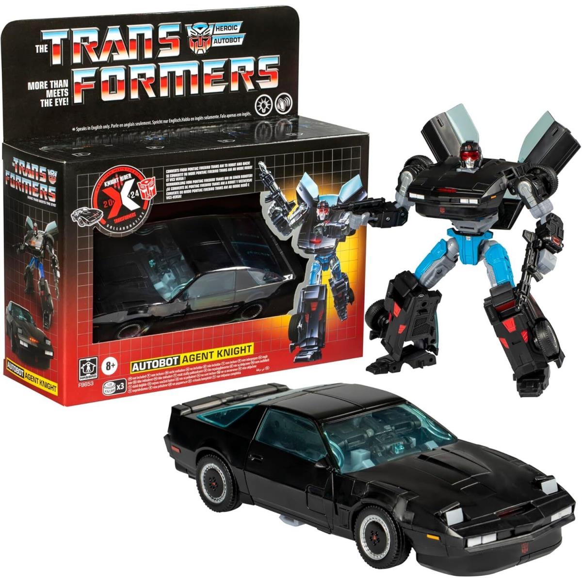 Transformers Collaborative x Knight Rider Autobot Agent Knight Action Figure