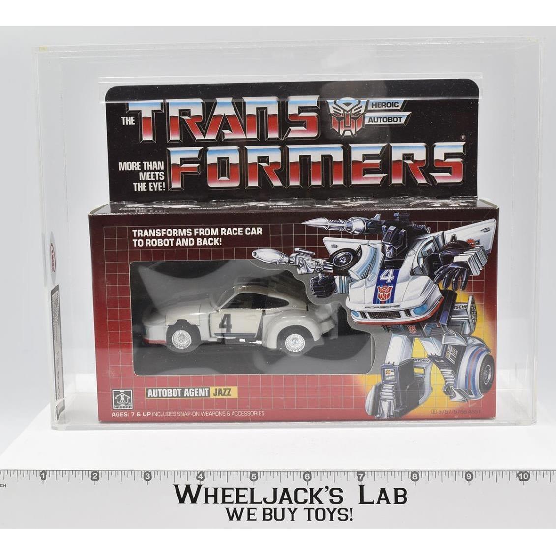 Jazz Afa Ukg 85 85/90/85 ON Tray 1985 G1 Transformers Hasbro Figure