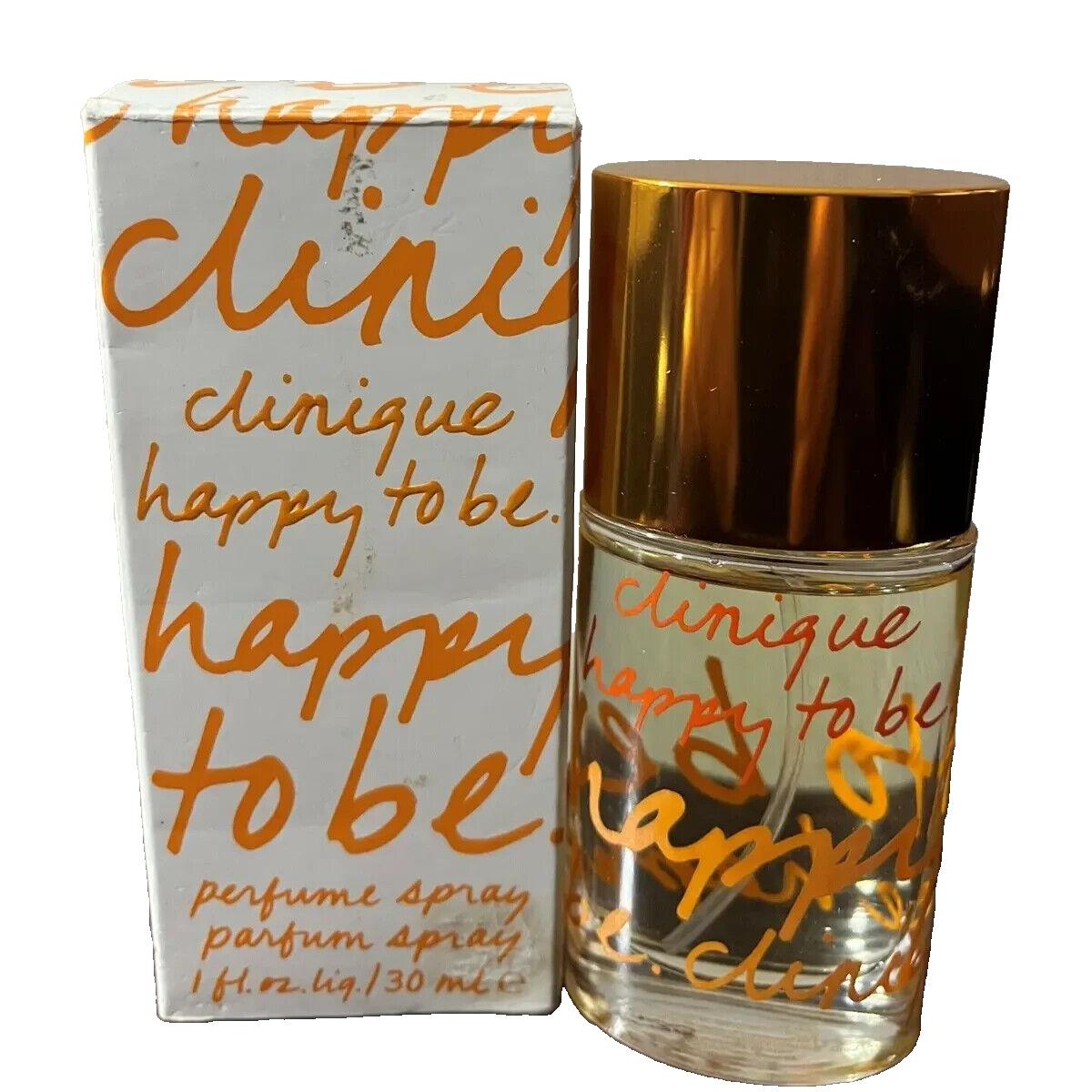 Clinique Happy TO BE Perfume Spray For Women - 1.0 OZ/30 ML - Rare