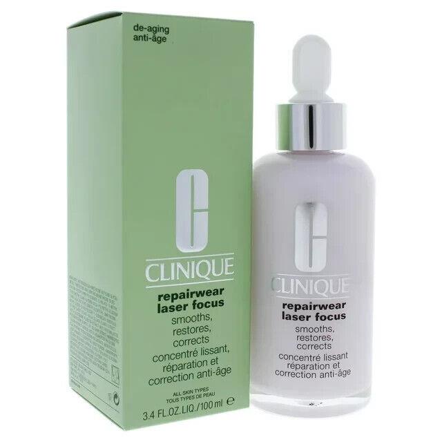 Clinique Repairwear Laser Focus Smooths Restores Corrects Serum 3.4 oz/100ml