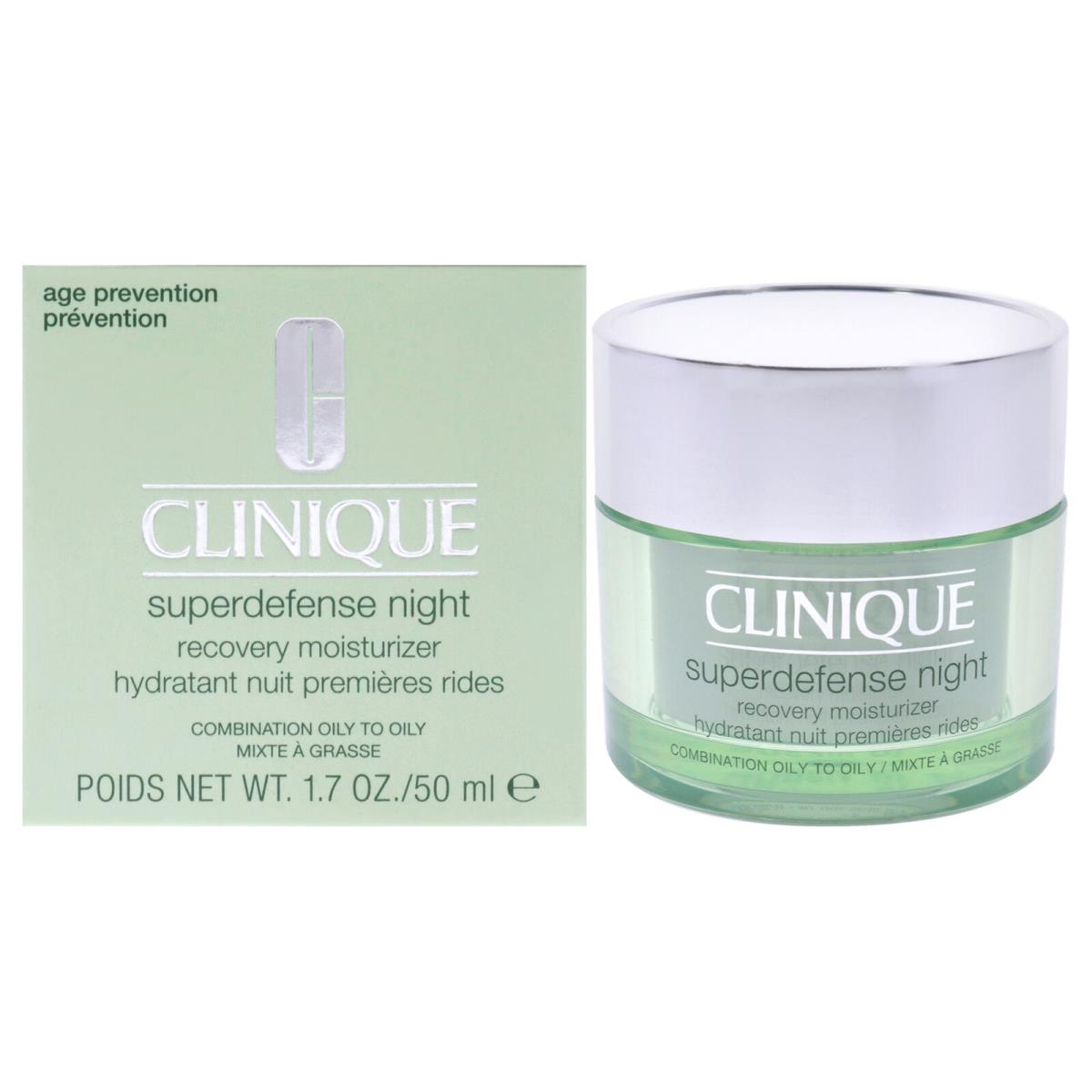 2 Pack Clinique Superdefense Night Recovery Moisturizer-combination Oily To Oily